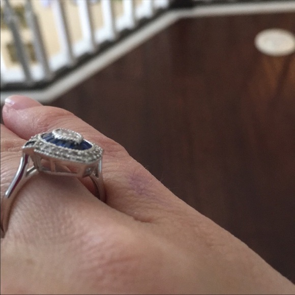 Art Deco sterling silver CZ - Picture 4 of 4